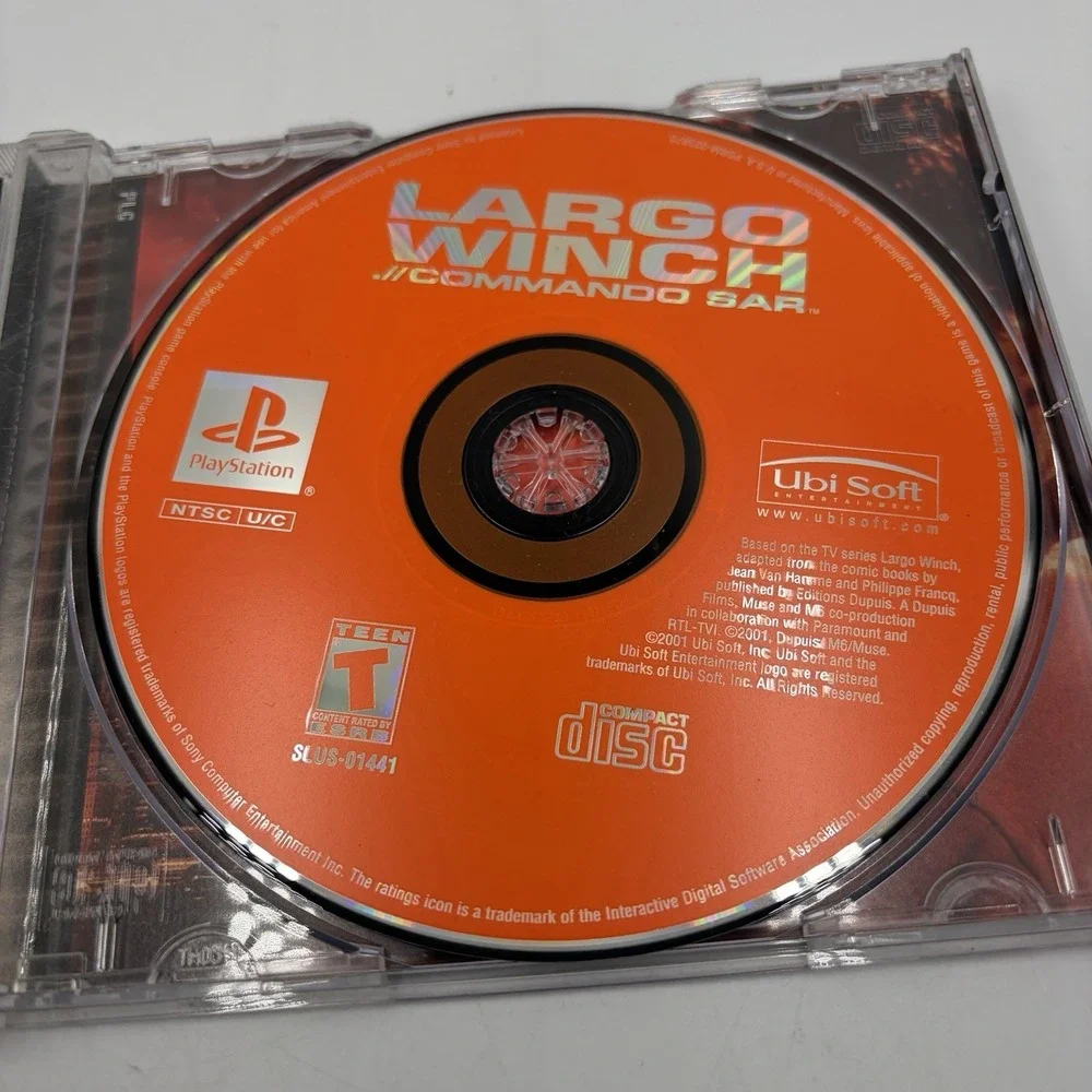 Largo Winch Commando SAR for PlayStation 1 Complete CIB Tested Working